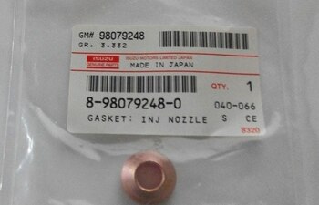 Уплотнительное кольцо топливной форсунки ISUZU 4H1K (медная шайба)  
